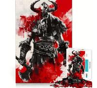 Rompecabezas Viking Berserk de 1000 Piezas Diversión para ejercitar la Memoria Bordes Lisos Encaje Forma Divertida de llenar Las Horas Libres (38x52cm)