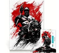 Rompecabezas Viking Berserk de 1000 Piezas para Adolescentes diversión para estimular la Mente,Manualidades de Corte de Alta precisión,Actividad Relajante para desconectar (50x75cm)