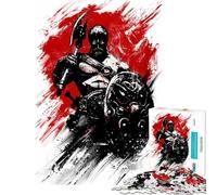 Rompecabezas Viking Berserk de 1000 Piezas para Adultos Juguetes antiestrés Actividades Divertidas de análisis y lógica para Hacer en casa (tamaño 38x26cm)