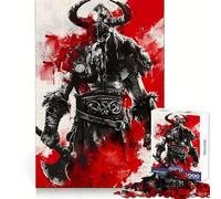 Rompecabezas Viking Berserk para Adultos, 1000 Piezas, Ejercicio cognitivo, relajación fácil, sin Bordes ásperos, Regalo navideño (38x26cm)