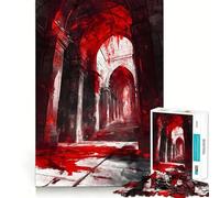 Rompecabezas Viking Halls of Valhalla para Adolescentes,1000 Piezas,Juego de Memoria,Cierre Seguro,sin Piezas Sueltas,Ideal para Viajar, (50x75cm)