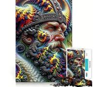 Rompecabezas Viking King Cosmic Reverie,1000 Piezas,Juego Divertido sin Rebabas,Piezas de Corte Limpio,portátil,Ideal para Viajes (50x75cm)