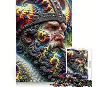 Rompecabezas Viking King Cosmic Reverie de 1000 Piezas para Adolescentes Ejercicio de razonamiento Recreación Relajante Bordes Regalo Ideal (38x26cm)