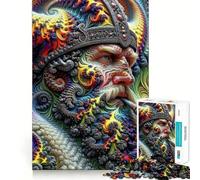 Rompecabezas Viking King Cosmic Reverie de 1000 Piezas para Adolescentes Tren de Memoria Diversión,conexión Limpia y sin Fisuras Actividad Relajante para Grupos en Interiores (38x52cm)