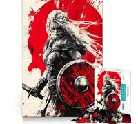 Rompecabezas Viking Shieldmaid de 1000 Piezas Juguete Creativo para desarrollar Habilidades Sistema de Cierre Seguro Sin Piezas Sueltas Actividad para Fortalecer los Lazos Familiares (50x75cm)