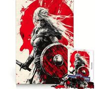 Rompecabezas Viking Shieldmaid de 1000 Piezas para Adolescentes Estimula la Mente y la Habilidad Ideal para Relajarse Regalar en Navidad (50x75cm)