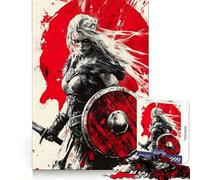 Rompecabezas Viking Shieldmaid de 1000 Piezas para Adultos Regalo Ideal para desarrollar la Capacidad cognitiva y Relajarse Corte preciso Regalo Festivo (38x52cm)