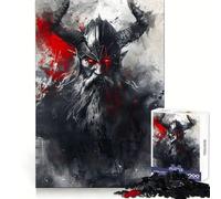 Rompecabezas Vikingo Berserk Warrior para Adultos, 1000 Piezas, Ejercicio Mental, Escape Tranquilo, Cierre Seguro, Bonito Regalo (50x75cm)