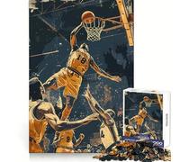 Rompecabezas Vintage de Baloncesto para Adolescentes, 1000 Piezas, Bienestar Cerebral, interacción Suave, Cierre Perfecto, Regalo significativo (38x52cm)