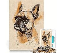 Rompecabezas Vintage de Bulldog francés para Adultos,1000 Piezas,Juego Think Boost,Estructura de Encaje precisa,fácil de Aprender,diversión para Toda la Familia (50x75cm)