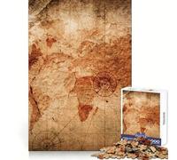 Rompecabezas Vintage de Mapa del Viejo Mundo para Adultos, 1000 Piezas, Juego de lógica Fina, Casual y Relajante, con Bordes limpios, Pieza de Arte Fina (50x75cm)