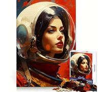 Rompecabezas Vintage de Mujeres astronautas para Adultos, 1000 Piezas, Creativo, Relajante, Divertido, Bordes precisos, Regalo navideño (38x52cm)