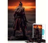 Rompecabezas Vintage de Samurai Sekiro para Adolescentes, 1000 Piezas, Mejora la Memoria, Alivio de tensión, Bordes Ajustados, Pieza de Arte Fino (50x75cm)