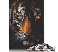 Rompecabezas Vintage de Tigre, decoración única para el hogar, 100% cartón Reciclado, Ideal para niños o niñas, 1000 Piezas (75 x 50 cm)