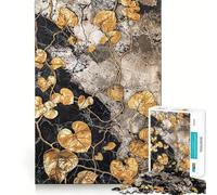 Rompecabezas Vintage Dorado con diseño de Enredaderas de pothos,1000 Piezas,para Adultos Juguete Que desafía la Mente Corte preciso,alineación Actividad Divertida para Toda la Familia 50x75cm