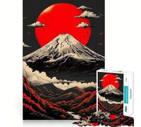 Rompecabezas Vintage Fuji de 1000 Piezas para Adolescentes,Juego de concentración Mental,Corte de precisión,Bordes Lisos,Ideal para Rellenar Calcetines navideños (38x52cm)