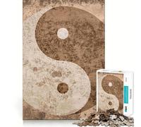 Rompecabezas Vintage Yin y Yang de 1000 Piezas Juguete Creativo para desarrollar la Creatividad Sistema de Cierre Seguro para Evitar Piezas Sueltas Actividad para Fortalecer los Lazos Familiares