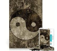 Rompecabezas Vintage Yin y Yang Zen de 1000 Piezas para Adultos Juego de Habilidad Mental Corte láser para un Ajuste Actividad gratificante para días lluviosos (50x75cm)