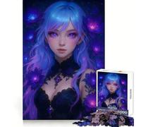 Rompecabezas Violet Bloom Fairy de 1000 Piezas para Adultos Mejora la concentración, Alivia el estrés y es Divertido Corte Suave Regalo Festivo (50x75cm)