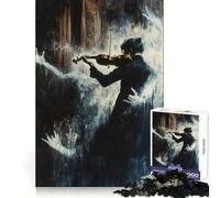 Rompecabezas Violinista en la Niebla de 1000 Piezas para Adolescentes Actividad Divertida y Relajante para ejercitar la Mente Bordes precisos Regalo Ideal (38x26cm)