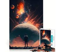 Rompecabezas Visión del Futuro 1000 Piezas Juego de concentración Mental Corte de precisión Bordes Suaves Juego de construcción de Conexiones significativas (38x52cm)