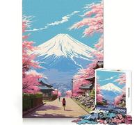 Rompecabezas Vision of Fujiyama de 1000 Piezas para Adultos Concentración, Habilidad, Tiempo Bien Empleado Encaja Perfectamente Sorpresa navideña (50x75cm)