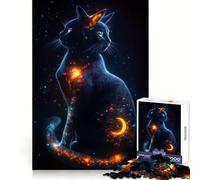 Rompecabezas Visiones de un Gato Cósmico, 1000 Piezas para Adultos Fomenta la concentración, la Capacidad de concentración, la evasión y el Entrelazado Un Regalo significativo (38x26cm)