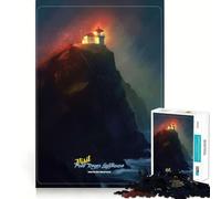 Rompecabezas Visita el Faro de Niebla de 1000 Piezas Diversión para ejercitar la Mente Componentes Resistentes y de Corte Limpio Un Entretenimiento cautivador para Disfrutar en casa (50x75cm)