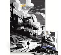 Rompecabezas Visita el Motel Bates para Adolescentes, 1000 Piezas, Ejercicio cognitivo, Entretenimiento, sin Bordes ásperos, (50x75cm)