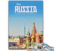 Rompecabezas Visita Rusia para Adolescentes, 1000 Piezas, Juego desafiante, Juguetes, decoración de Pared, cumpleaños y Navidad, 1000 Piezas (50x75cm)