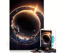 Rompecabezas Vista Espacial de la Tierra V, 1000 Piezas para Adolescentes, para desarrollar la Memoria, para Jugar en Interiores, con Corte Fino, selección de Deseos de Papá Noel 50x75cm