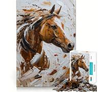 Rompecabezas Vivid Equine Vigor 1000 Piezas diversión para desarrollar la Memoria Calidad Profesional Ideal para Recortar Mente (38x52cm)