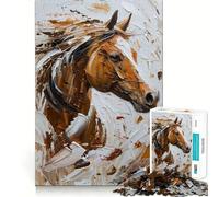 Rompecabezas Vivid Equine Vigor de 1000 Piezas para Adolescentes Estimula la Mente Diversión Ajuste Espacios Entretenimiento cautivador para Interiores acogedores (50x75cm)