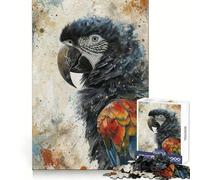 Rompecabezas Vivid Guacamayo Mirada 1000 Piezas para Adolescentes Actividad Divertida y Relajante para Estimular el Intelecto Bordes Precisos Regalo Ideal (38x52cm)