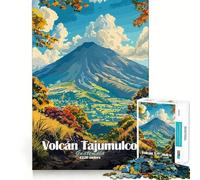 Rompecabezas Volcán Tajumulco Guatemala para Adolescentes 1000 Piezas estimula la Mente Divertido de Corte Limpio componentes Resistentes Actividad para Compartir en Familia (50x75cm)