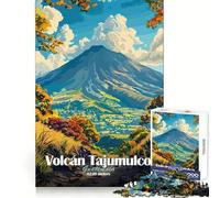 Rompecabezas Volcán Tajumulco Guatemala para Adolescentes, 1000 Piezas, estimulación cognitiva, Entretenimiento Relajante, Corte preciso, (38x26cm)
