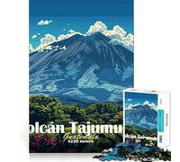 Rompecabezas Volcán Tajumulco Guatemala para Adultos 1000 Piezas Juego de Memoria Ajuste Firme Montaje Seguro Juego de construcción de Conexiones significativas (38x26cm)