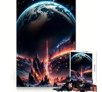 Rompecabezas Volcán-Tierra para Adultos, 1000 Piezas, para Practicar el razonamiento, recreación Tranquila, Encaje Perfecto, Regalo de Temporada (38x26cm)