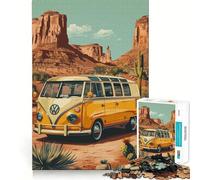 Rompecabezas Volkswagen Desert de 1000 Piezas Juguete de construcción Focus Ajuste Firme Montaje Seguro Juguete de Entretenimiento para Interiores (38x26cm)