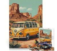 Rompecabezas Volkswagen Desert para Adultos, 1000 Piezas, Capacidad Cerebral, pasatiempo Tranquilo, Cierre Seguro, Regalo Creativo (38x26cm)