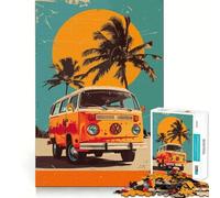 Rompecabezas Volkswagen Estilo Pop Art 1000 Think Boost Game Tight Lock Sin Piezas Sueltas Desafío Interactivo para el Ámbito Mental en Casa (50x75cm)