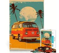 Rompecabezas Volkswagen Pop Art de 1000 Piezas para Adolescentes Juego de concentración Mental Corte de precisión Bordes Lisos Ideal para Rellenar Calcetines navideños (50x75cm)