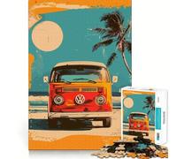 Rompecabezas Volkswagen Tipo Transporte de 1000 Piezas Juego para ejercitar la Mente Artesanía de Corte experta Un pasatiempo Fascinante para los Momentos de Ocio (38x52cm)