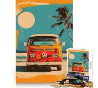 Rompecabezas Volkswagen Tipo Transporte para Adultos 1000 Rompecabezas Ejercicio Inteligente Entretenimiento Ligero Bordes Precisos Regalo Navideño (38x52cm)