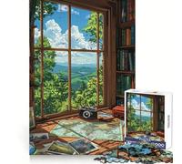 Rompecabezas Voyagers Retreat para Adultos, 1000 Piezas, para desarrollar la Memoria, Relajarse, divertirse, sentirse Seguro, unirse, cálido, (38x26cm)