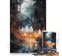 Rompecabezas Wanderlust Ghosts para Adultos, 1000 Piezas Ejercicio Inteligente, diversión Ligera, Bordes precisos Regalo Ideal para Las Fiestas (50x75cm)