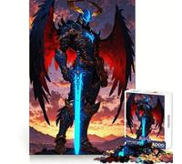 Rompecabezas Warrior Light and Steel de 1000 Piezas para Adultos Mejora la concentración, Alivia el estrés y es Divertido Corte Suave Regalo Festivo (38x26cm)