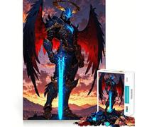 Rompecabezas Warrior Light and Steel para Adultos 1000 Piezas Juego Mental Divertido con tecnología Avanzada de Corte láser desafío entretenido para el Tiempo de Espera (50x75cm)