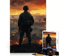 Rompecabezas Warzone Battlefield de 1000 Piezas para Adultos ejercita la Mente, es un pasatiempo Tranquilo y se Encaja fácilmente (38x52cm)