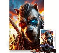 Rompecabezas Wasteland Wolf de 1000 Piezas para Adultos ejercita la Mente, fomenta la Tranquilidad, Proporciona una Experiencia de Juego Relajante y Ofrece un excelente Regalo (38x26cm)